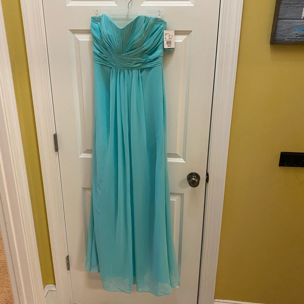 Spa colored Strapless dress